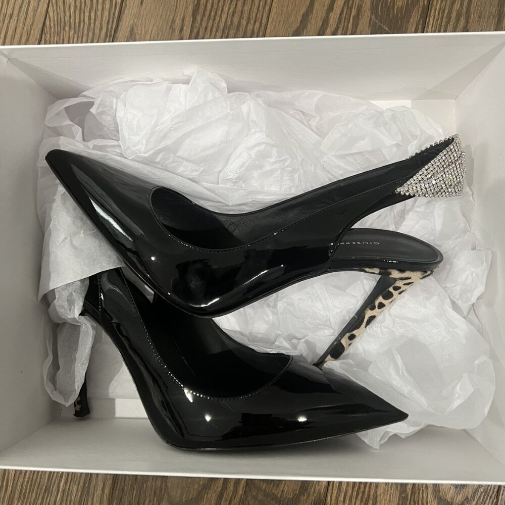 Giuseppe Zanotti black and leopard pumps Heel - Picture 2 of 11